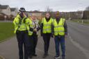 Youth volunteers have been helping to tackle speeding