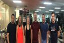 The six gym members are raising money for Cancer Research UK
