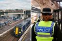 British Transport Police say the incident happened on a train between Kilwinning and Saltcoats.