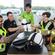 Emergency services on duty can head into Asda for a free hot drink