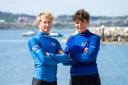 Harris (right) and partner Martin Wrigley will have a shot at redemption when they set sail at the 470 World Championships next week