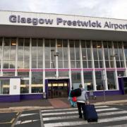 The event is taking place at Prestwick Airport