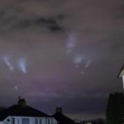 The lights could be seen for miles around in Ayrshire