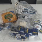 Police seized the products from a commercial premises