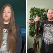 William Collins said goodbye to 30-inches of hair in a fantastic charitable effort.
