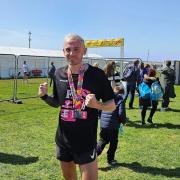 Paul Lafferty clocked an impressive Brighton Marathon time of just over three hours.